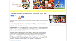 Desktop Screenshot of online-vitamins-guide.com