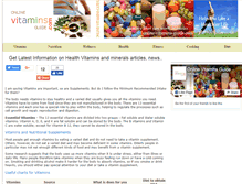 Tablet Screenshot of online-vitamins-guide.com